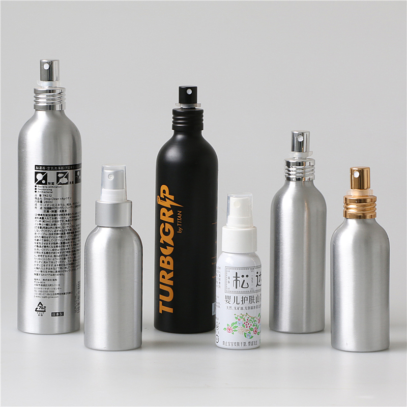 百色定制50ml 100ml 150ml 200ml化妝品噴霧鋁瓶 鋁制包裝瓶